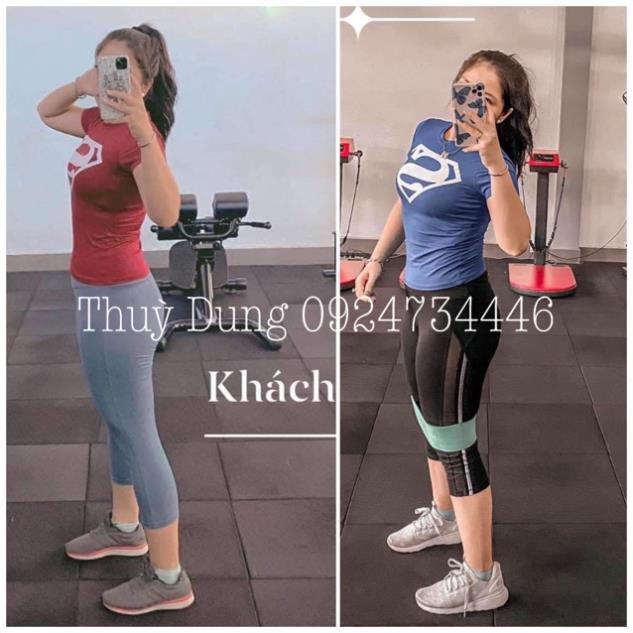 Áo Tập Gym Ôm Body Hình Superman Cực Hot ་