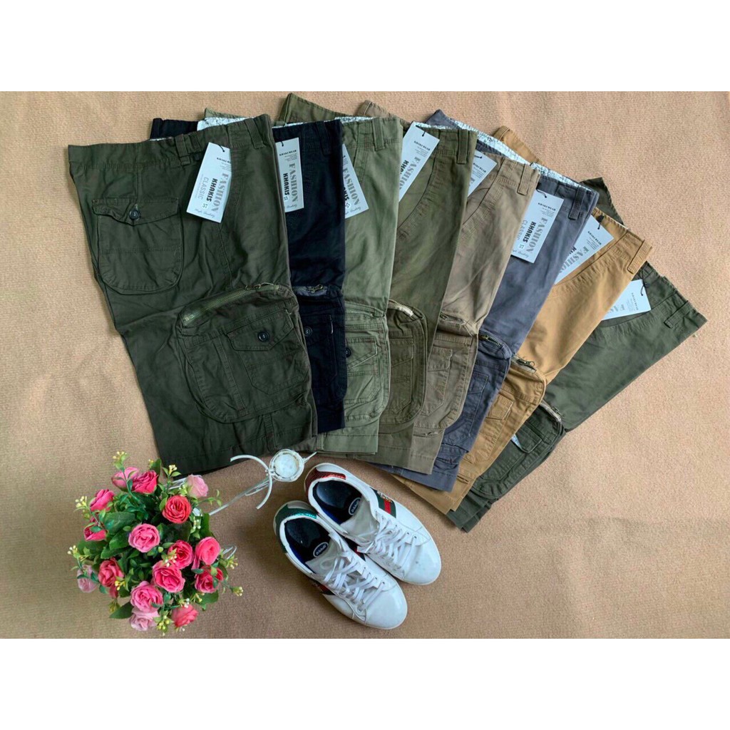 Kiểu dáng quần kaki túi hộp, dây kéo lửng hot