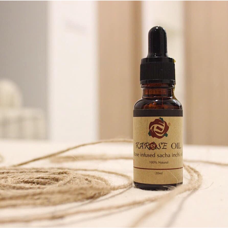 Dầu Dưỡng Da Hoa Hồng Hữu Cơ Karose Oil, Dưỡng Ẩm, Sáng Da, Chống Lão Hoá 20ml
