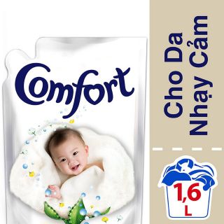 Nước xả vải Comfort đậm đặc cho da nhạy cảm dạng túi 1.6L