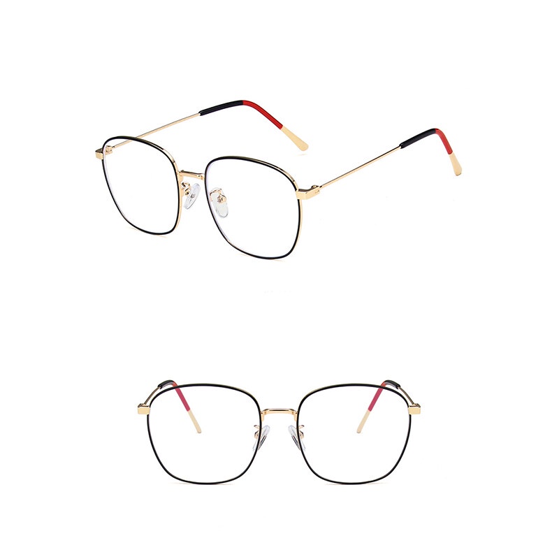 Kính Chống Ánh Sáng Xanh Gọng Kim Loại Siêu Nhẹ Thời Trang Phong Cách Retro