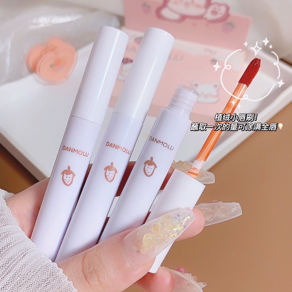 Set 5 Son Kem Lì DANMOLU Kháng Nước Lâu Trôi Mềm Mịn Như Lụa