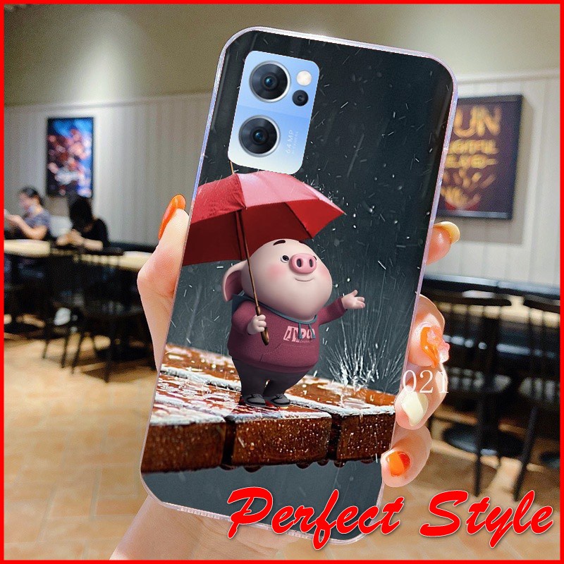 Ốp Lưng silicon in UV Heo Oppo reno 7 8 Z 7z 8z 4g 5g
