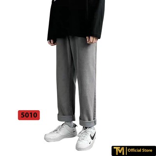 Quần Baggy nam Trơn Basic 3 màu cơ bản TM, vải Jean co giãn mềm mịn siêu thoáng mát - TMSTORE