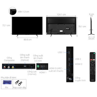 Android Tivi Sony 4K 55 inch 55X7500H
