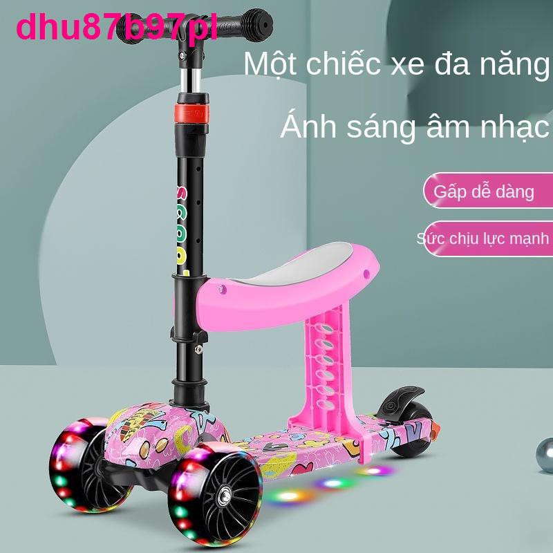 Scooter Trẻ em 1-2-3-6-9-12 tuổi Nam và nữ Xe trượt băng một chân ba trong