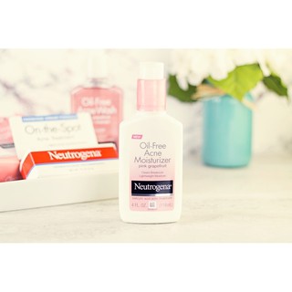 Kem dưỡng da trị mụn Neutrogena Oil-free Acne Moisturizer Pink Grapefruit 118ml (Bill USA)