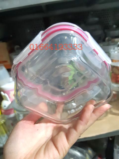 FREESHIP50K Hộp đựng cơm thủy tinh vuông ( có ảnh thật ) | BigBuy360 - bigbuy360.vn