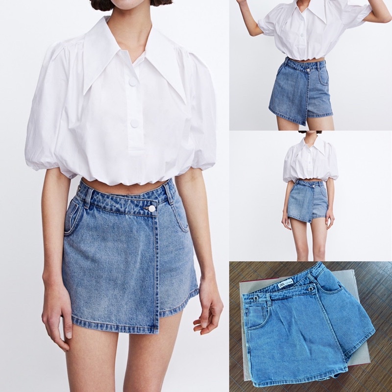 Quần short jean giả váy Zr xuất xịn 100% tuồn hãng