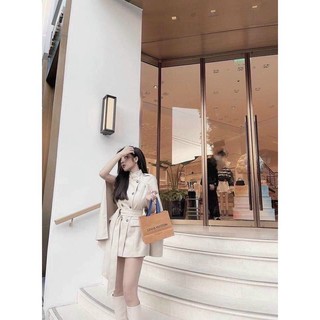Áo len dạ VNXK dáng trùm mông