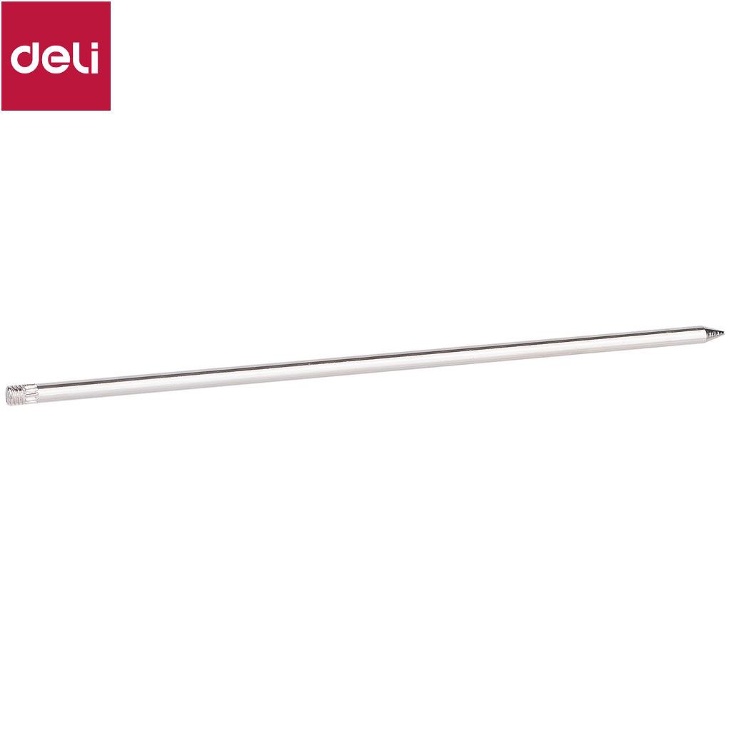 Cắm hoá đơn Deli - đế kim loại - hợp kim mạ crôm - màu bạc - 1 cái - W0241 [Deli]