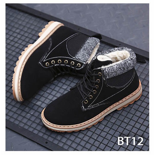 Giày Nam Cổ Cao BT12 - Màu Đen | BigBuy360 - bigbuy360.vn