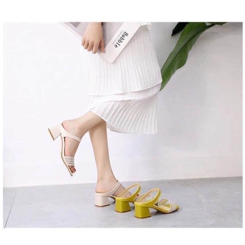 Dép cao gót quai ngang ❌ HÀNH QUẢNG CHÂU