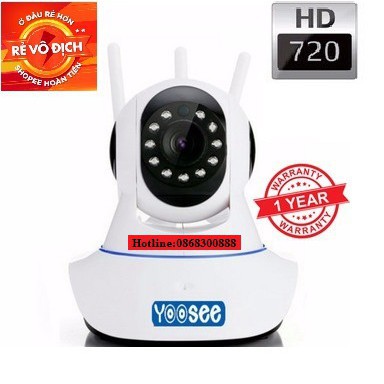 (Bao giá toàn quốc) Camera Yoosee 3 râu 720P bắt sóng mạnh hơn 1,5 lần thế hệ cũ. | BigBuy360 - bigbuy360.vn
