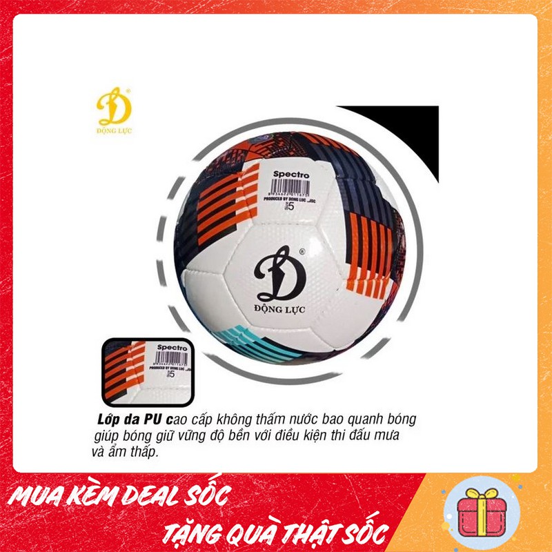 Bóng Động Lực Spectro UHV 2.07 SỐ 5 - Quả bóng đá đạt chuẩn thi đấu FIFA, kèm kim bơm và lưới