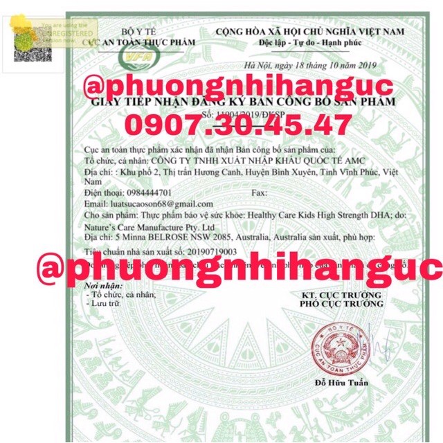 BILL MUA TẠI ÚC - VIÊN UỐNG BỔ SUNG CANXI VÀ DHA HEALTHY CARE 60 VIÊN