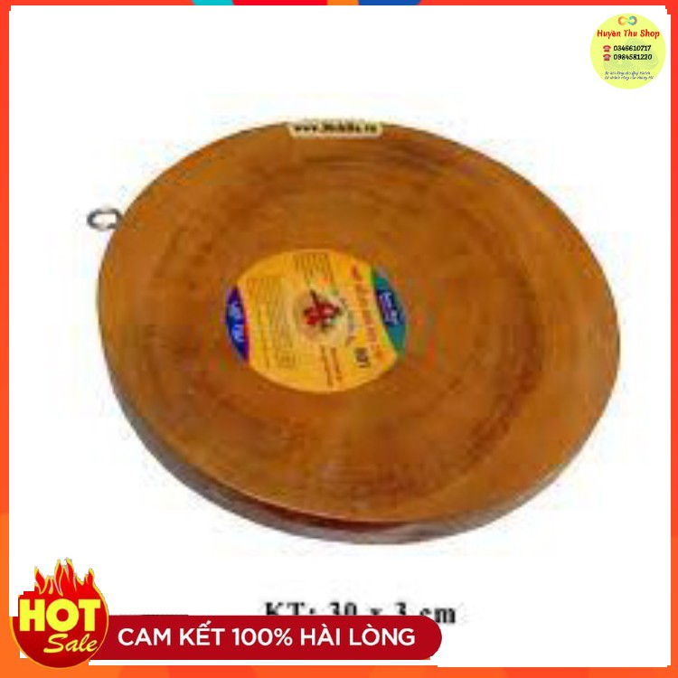 Thớt gỗ tròn me sừn 30cm - Thớt gỗ tự nhiên Quang Minh H01