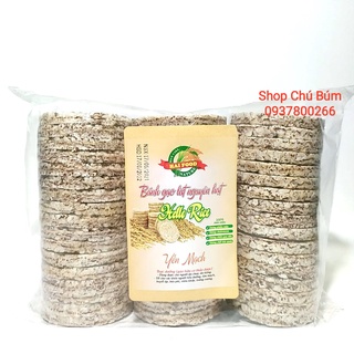 Bánh Gạo Lứt YẾN MẠCH Nguyên Hạt Hellorice - Phù Hợp Ăn Kiêng, Giảm Cân và Tốt Cho Người Tiểu Đường (450g = 51 lát bánh)