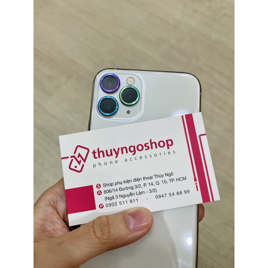 Viền nhôm camera siêu mỏng  iphone 11 Pro Max - iphone 11 Pro