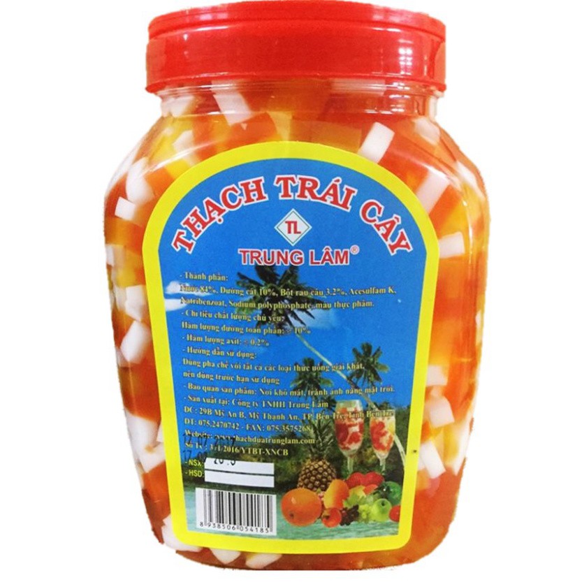 Thạch Trái Cây Trung Lâm 2kg5 Nhiều Vị Cho Khách Lựa Chọn