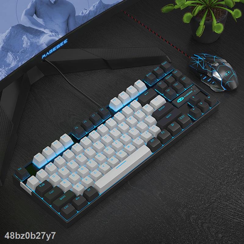 XẢ KHO Bàn Phím Cơ Chơi Game Magegee MK-Star 87 Phím Có Đèn Nền LED Thời Trang Chất Lượng Cao