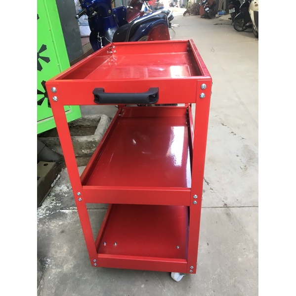Xe đẩy 3 tầng/ xe đựng dụng cụ đồ nghề sửa chữa giá rẻ