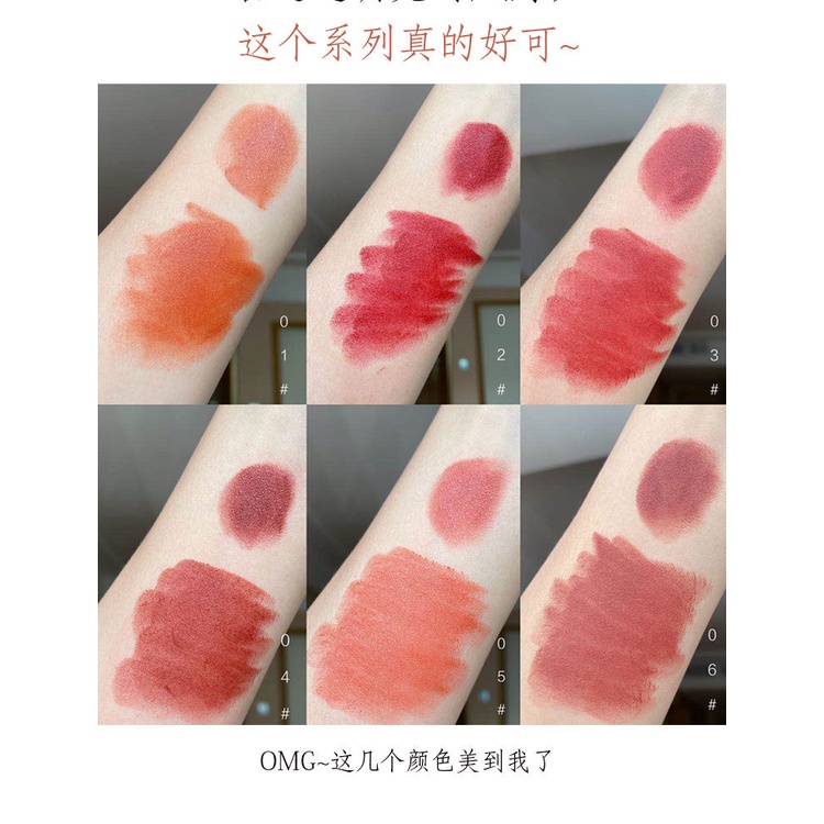 Son Kem Màu Nhung Lì Không Thấm Nước Trong Suốt Herrange Mờ/matte