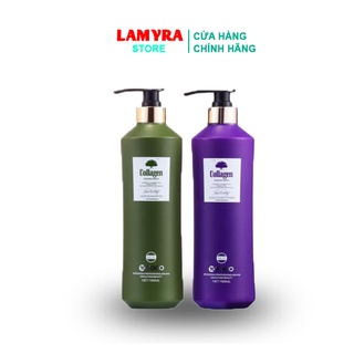 Cặp dầu gội dầu xả COLLAGEN TOCO Italia 785ML CHÍNH HÃNG – Phục hồi, kích thích mọc tóc, mềm mượt Lamyra