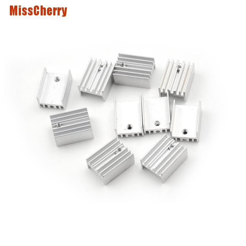 Set 10 Phụ Kiện Tản Nhiệt Bằng Nhôm Cho To-220 Transistor 20x15 X 10mm 0 0 0 0 0 0 0