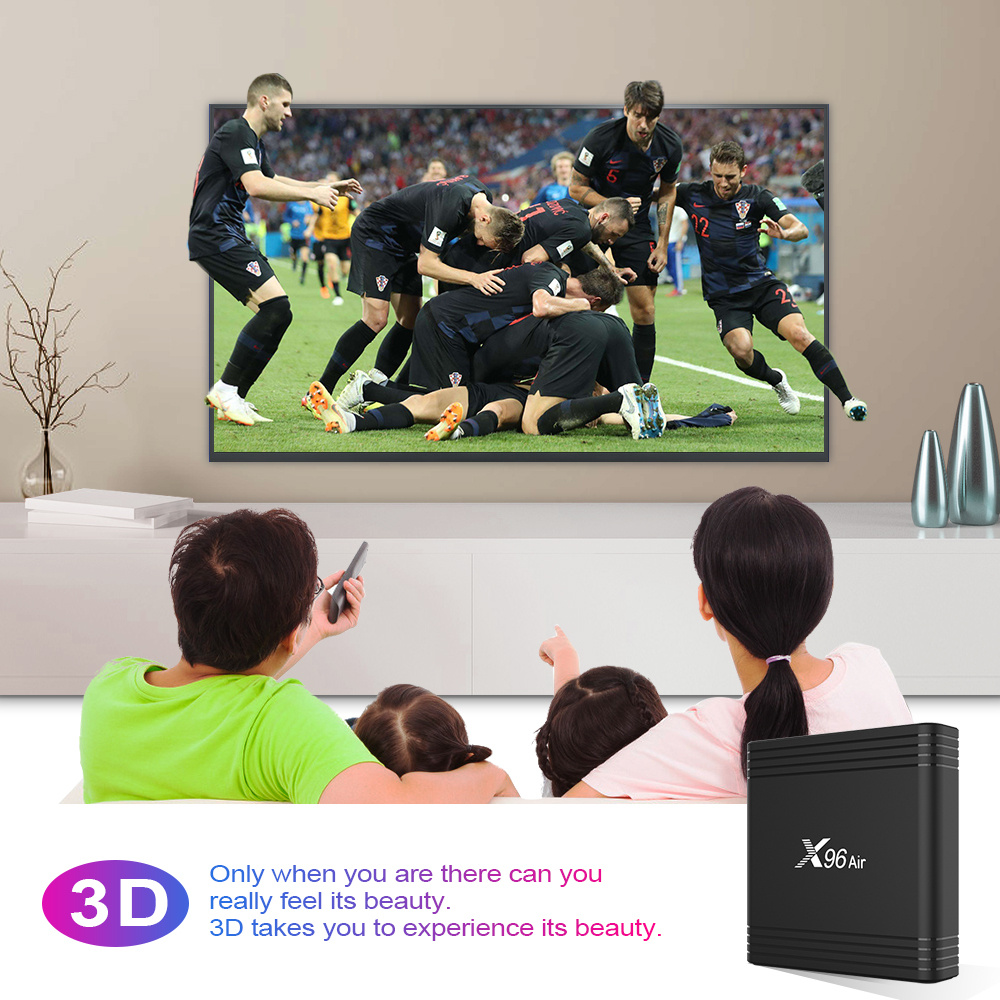 Android Tivi Box X96Air: Ram 2G - Bộ nhớ trong 16G, CPU Amlogic S905X3, Android 9.0, Dual Wifi, Video 8K