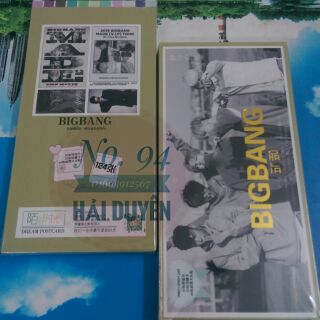 BIGBANG sticker, postcard, lomo (nguyên hộp)