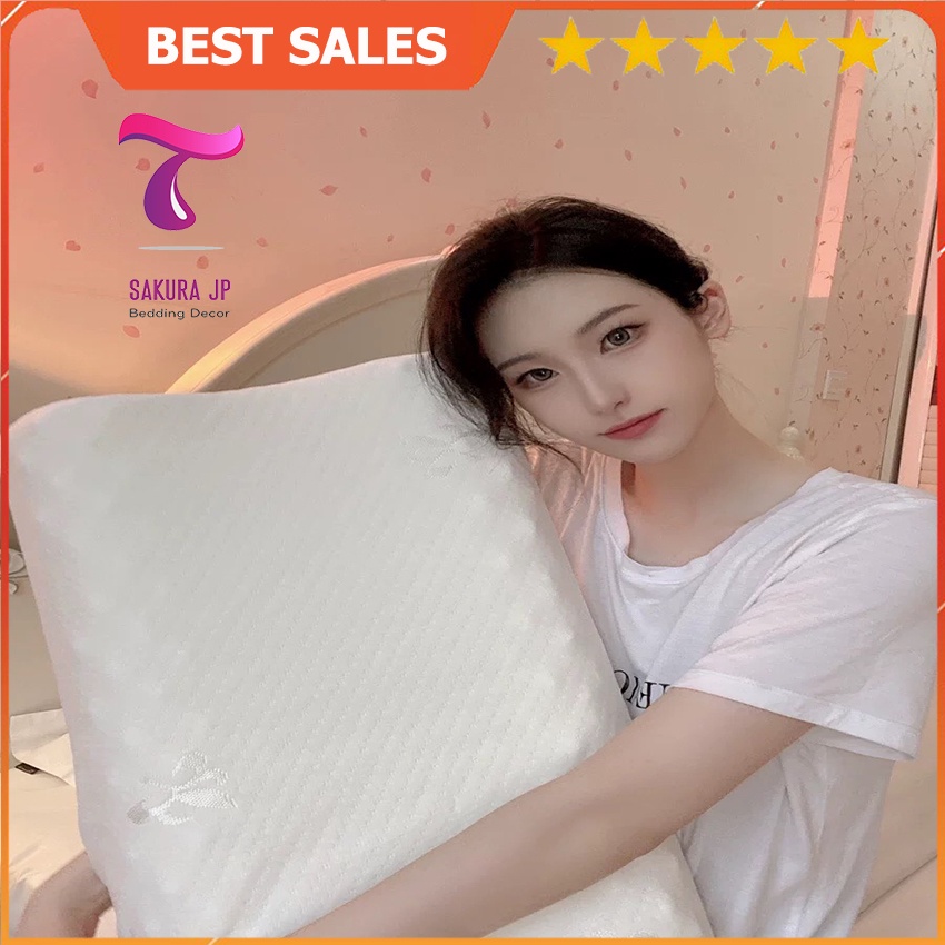 Gối Cao Su Non Yên Ngựa Vân Massage Hilton Hotel - Gối Cao Su Non Hilton Sakura JP Bedding Decor