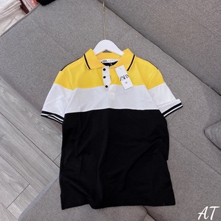 ÁO POLO NAM PHỐI VÀNG