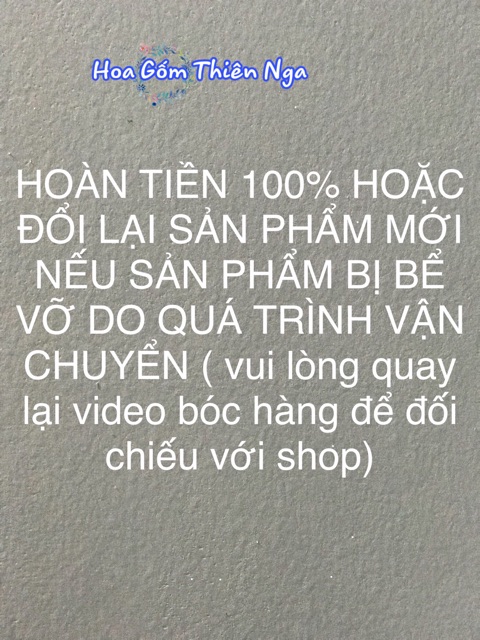 Chậu gốm sứ trồng sen đá 7x10cm