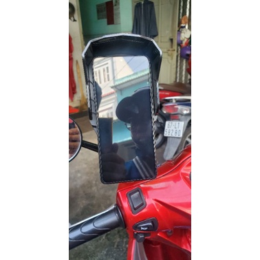 Giá đỡ điện thoại có mái che hiệu Magfit BikerSoul bộ không sạc