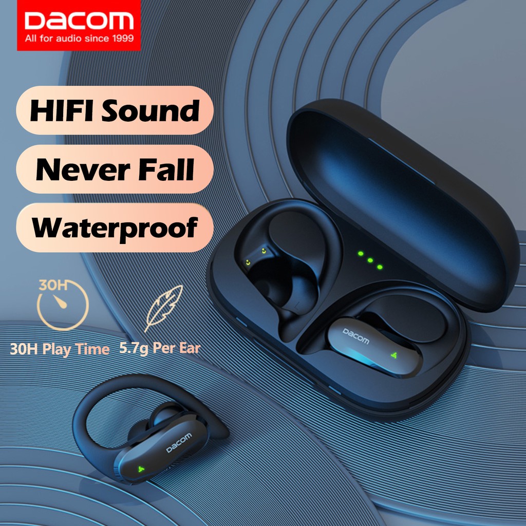 Tai Nghe Bluetooth Dacom Thể Thao Tws 5.0 Âm Thanh Bass