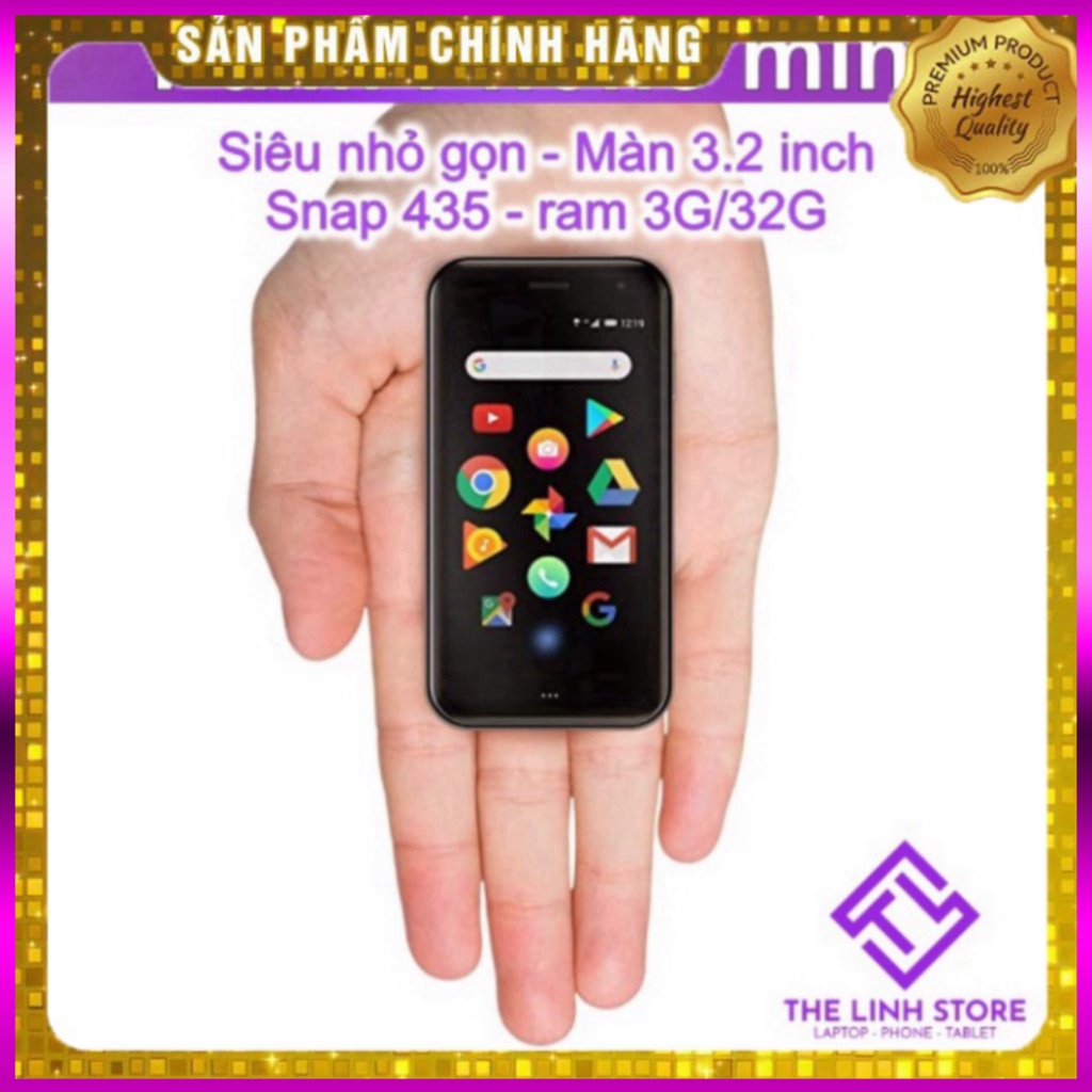 Sale -  Điện thoại Palm Phone siêu nhỏ Mới 100% FULLBOX  Màn 3.2 Snap 435 ram 3G 32G . .