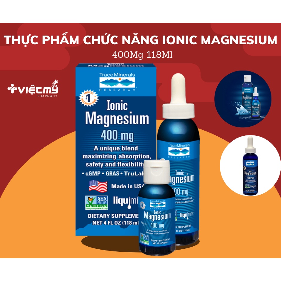 Thực Phẩm Chức Năng Ionic Magnesium 400Mg 118Ml