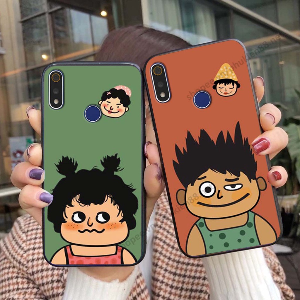 Ốp lưng Realme 3 / 3 Pro ốp điện thoại LineBear, bé tóc xù, hoa siêu đẹp