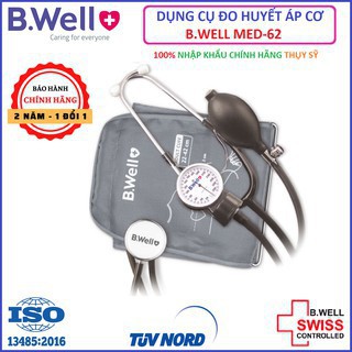 (Chính Hãng BH 2 Năm) DỤNG CỤ MÁY ĐO HUYẾT ÁP CƠ BẮP TAY B.WELL BWELL MED-62