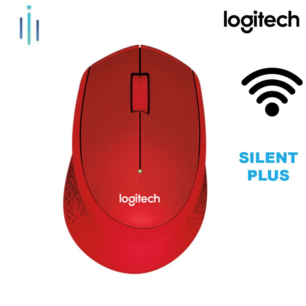 Chuột Wireless Logitech M331 Silent Plus - Màu đỏ