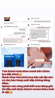Mặt nạ Cellderma xanh date 2023