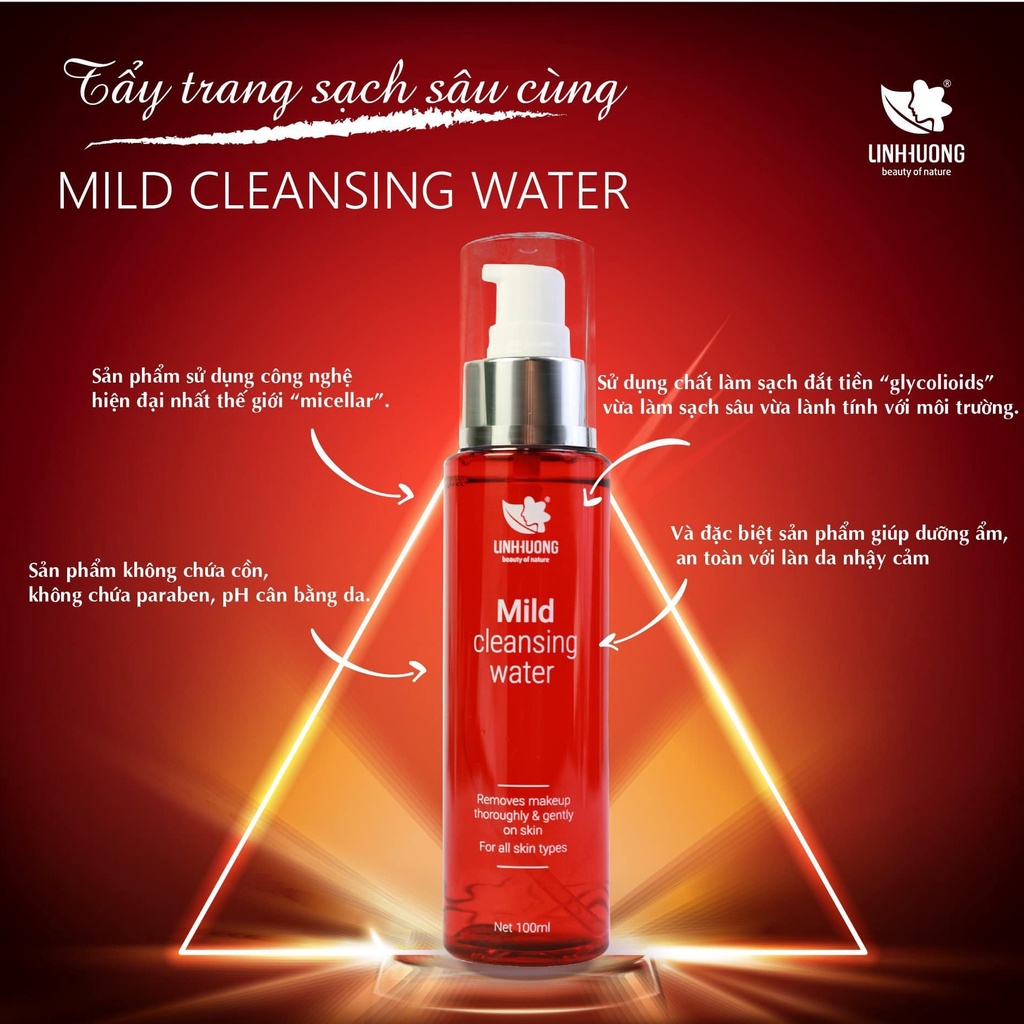 Nước Tẩy Trang Mild Cleansing Water Linh Hương Dành Cho Mọi Loại Da 100 ml