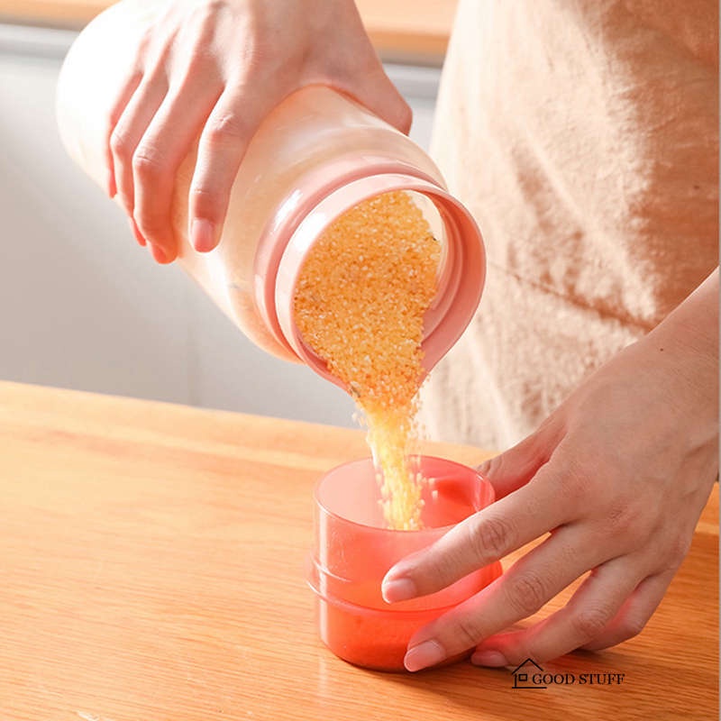 Hộp Đựng Gia Vị Trong Suốt Chống Ẩm Đa Năng Hình Tròn Cho Nhà Bếp