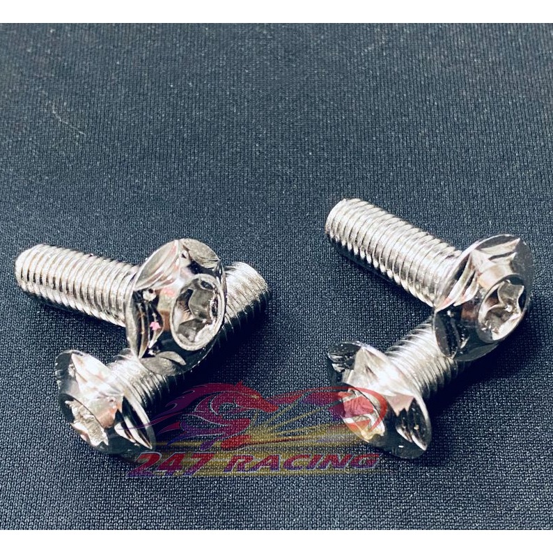 4 ốc đĩa Inox SALAYA 8li20 gắn Xe máy Sirius,Exciter,Wave,Dream...siêu rẻ đẹp