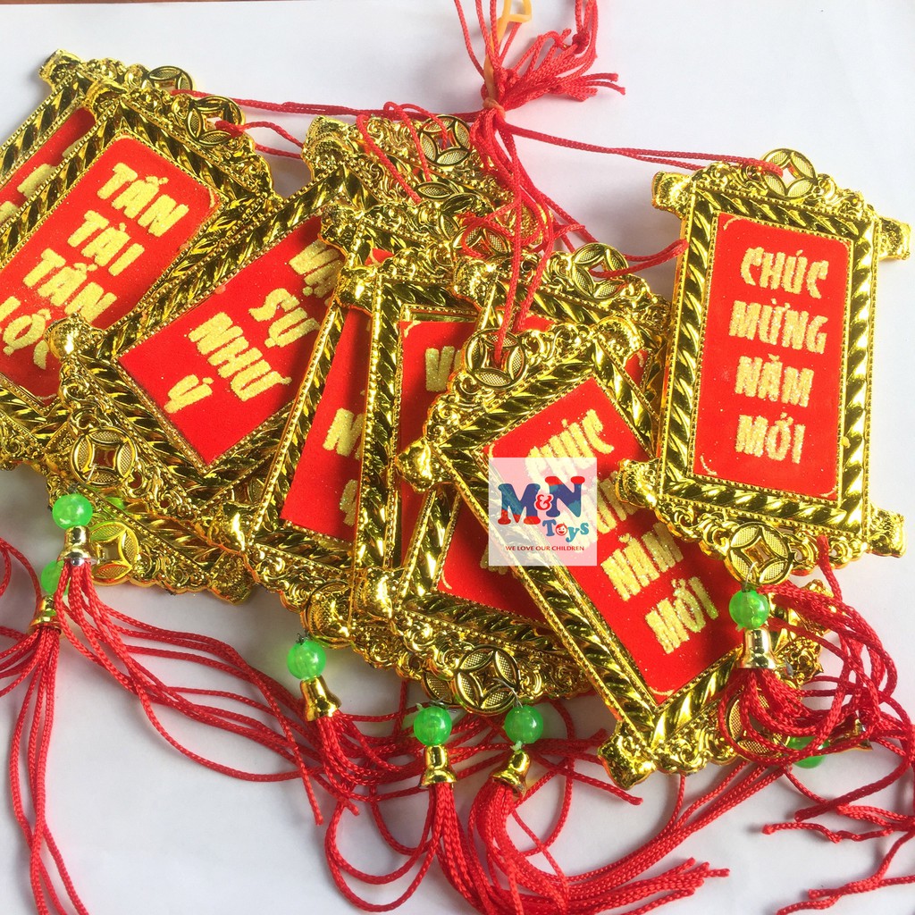 Set 2 Thẻ Bài Treo Cây Trang Trí Tết (nhiều Mẫu)