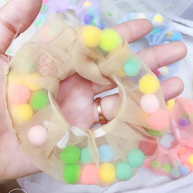 Dây Cột Tóc Bi - Siu Độc Đáo Xink Xắn