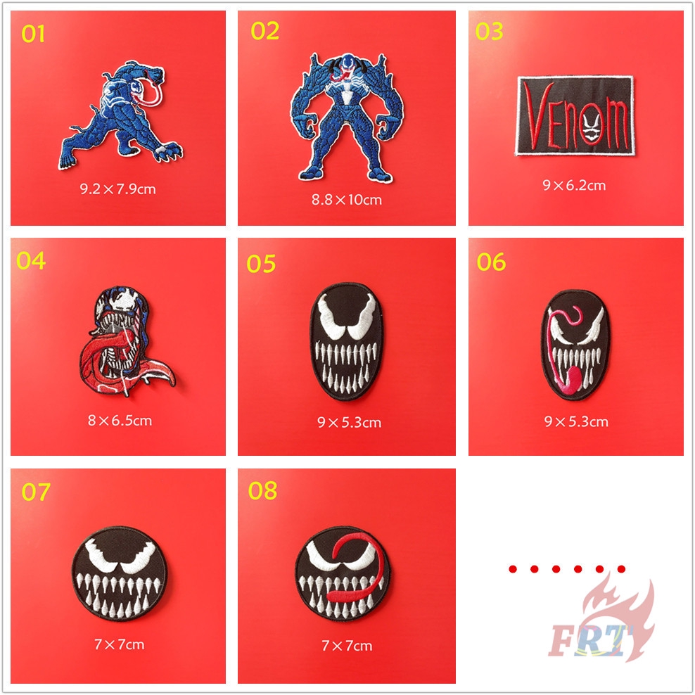 ☸ Miếng Dán Ủi Thêu Hình Marvel - Venom ☸ 1 Miếng Vá Ủi Quần Áo Hình Huy Hiệu (Marvel - Series 12)