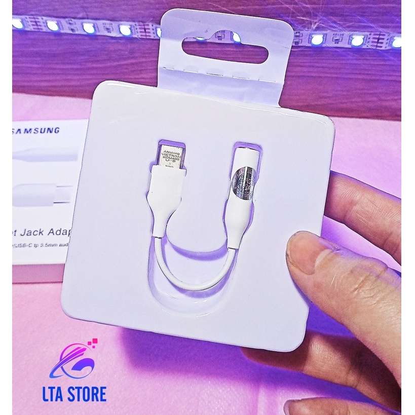 Jack chuyển đổi tai 3.5mm to Type C -jack chuyển tai nghe chính hãng Samsung cho Galaxy Note 10/ Note 10 Plus nhận hết