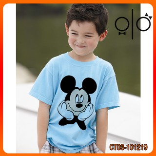 Áo Thun Bé Trai Hình Cặp Đôi Chuột Mickey Mouse Minnie Mouse Disney Tết 2020 (CT03-101219)